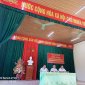 Đoàn công tác Đảng ủy xã, tham dự hội nghị sơ kết công tác 9 tháng đầu năm tại chi bộ thôn Quý Sơn