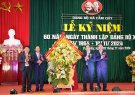 ĐẢNG BỘ XÃ CẨM QUÝ LONG TRỌNG TỔ CHỨC LỄ KỶ NIỆM 60 NĂM NGÀY THÀNH LẬP ĐẢNG BỘ XÃ