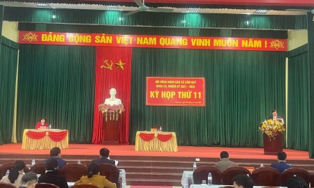 HỘI ĐỒNG NHÂN DÂN XÃ CẨM QUÝ KHÓA XX, TỔ CHỨC KỲ HỌP THỨ 11 NHIỆM KỲ 2021- 2026